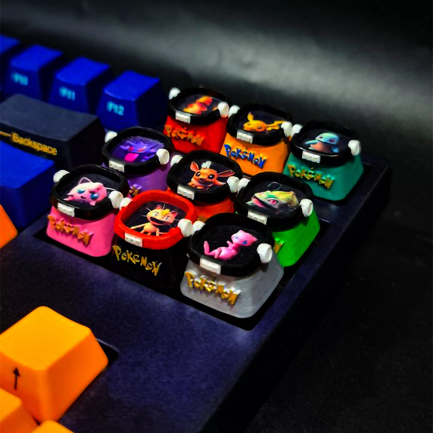 Pokemon 2D Artisan Keycaps