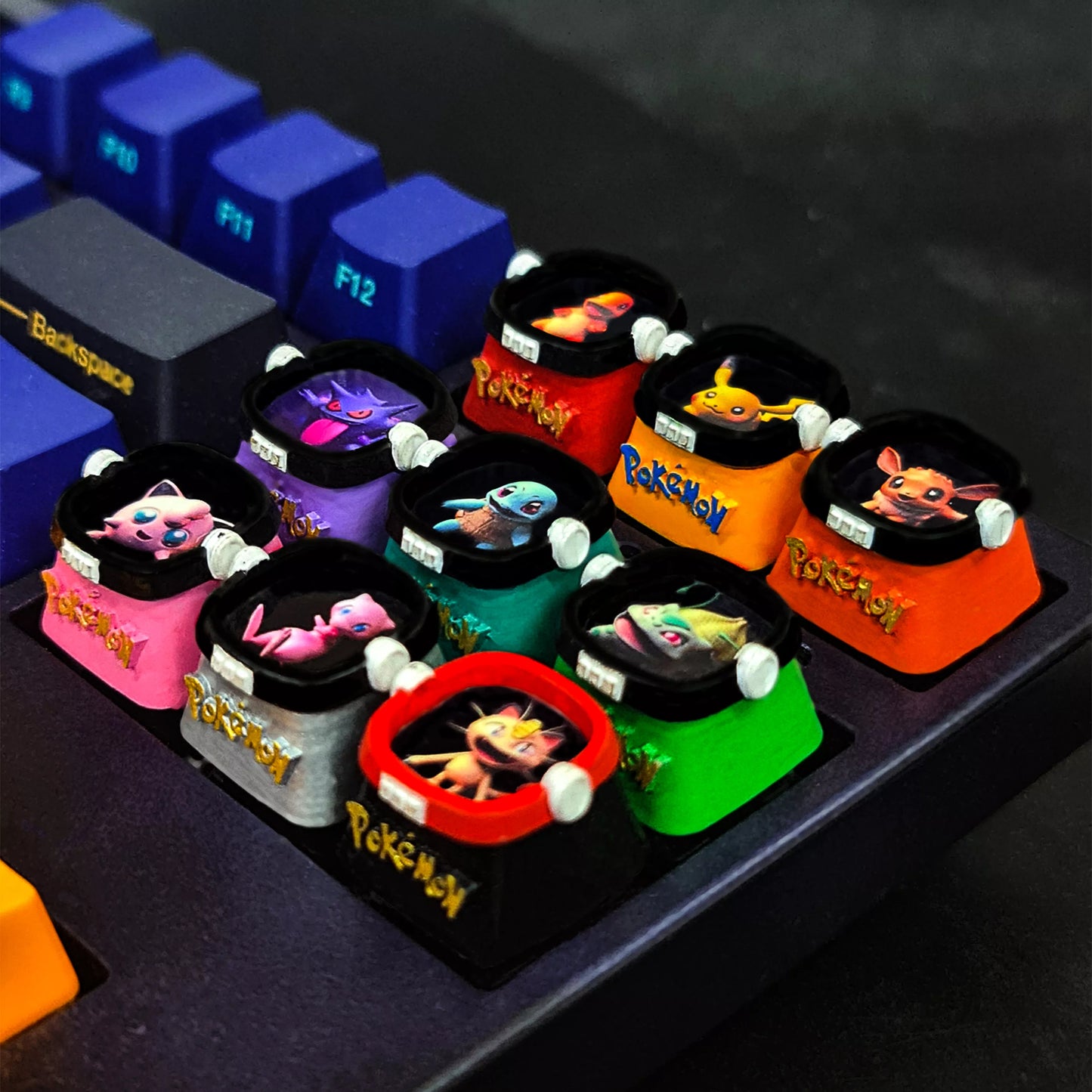 Pokemon 2D Artisan Keycaps