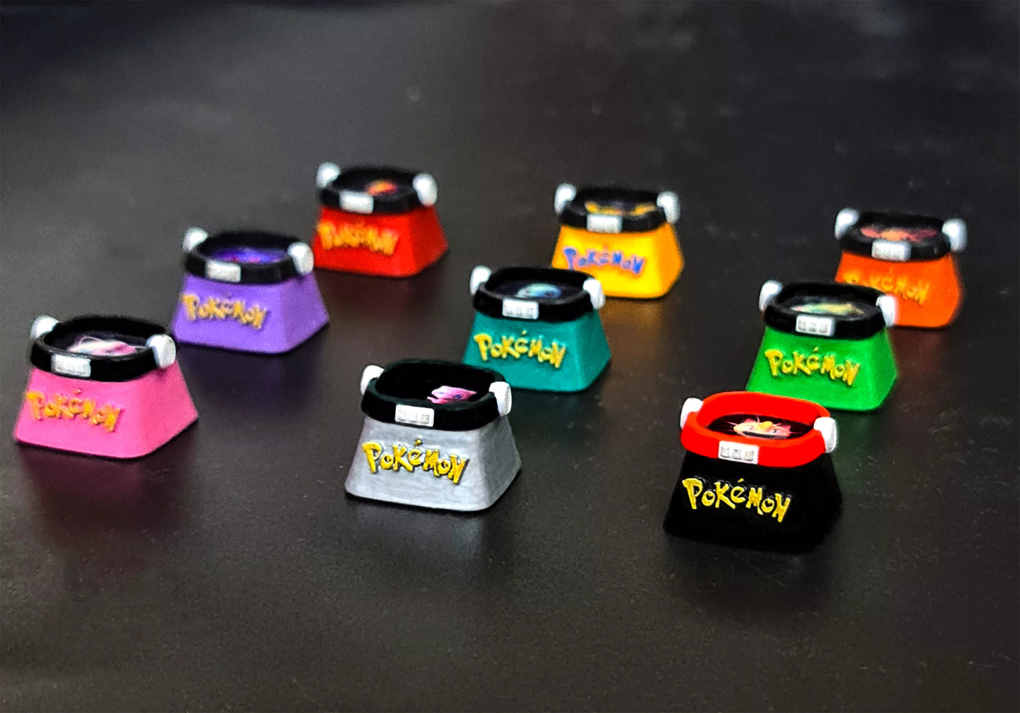 Pokemon 2D Artisan Keycaps