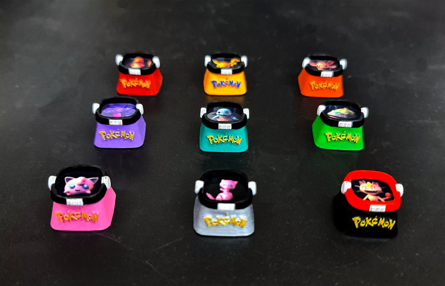 Pokemon 2D Artisan Keycaps