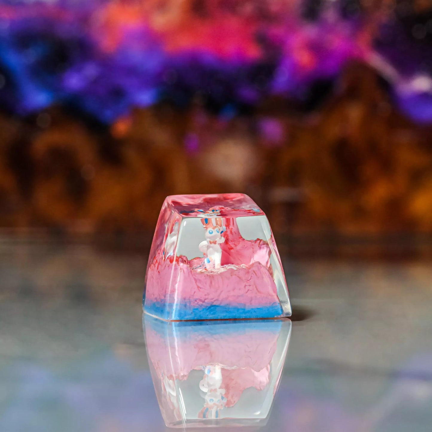 Sylveon Artisan Keycaps