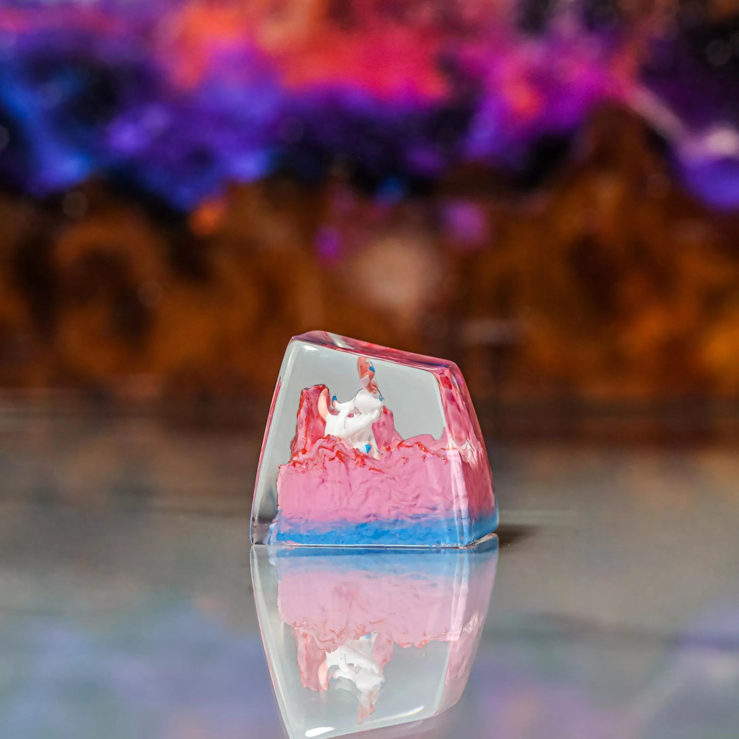 Sylveon Artisan Keycaps