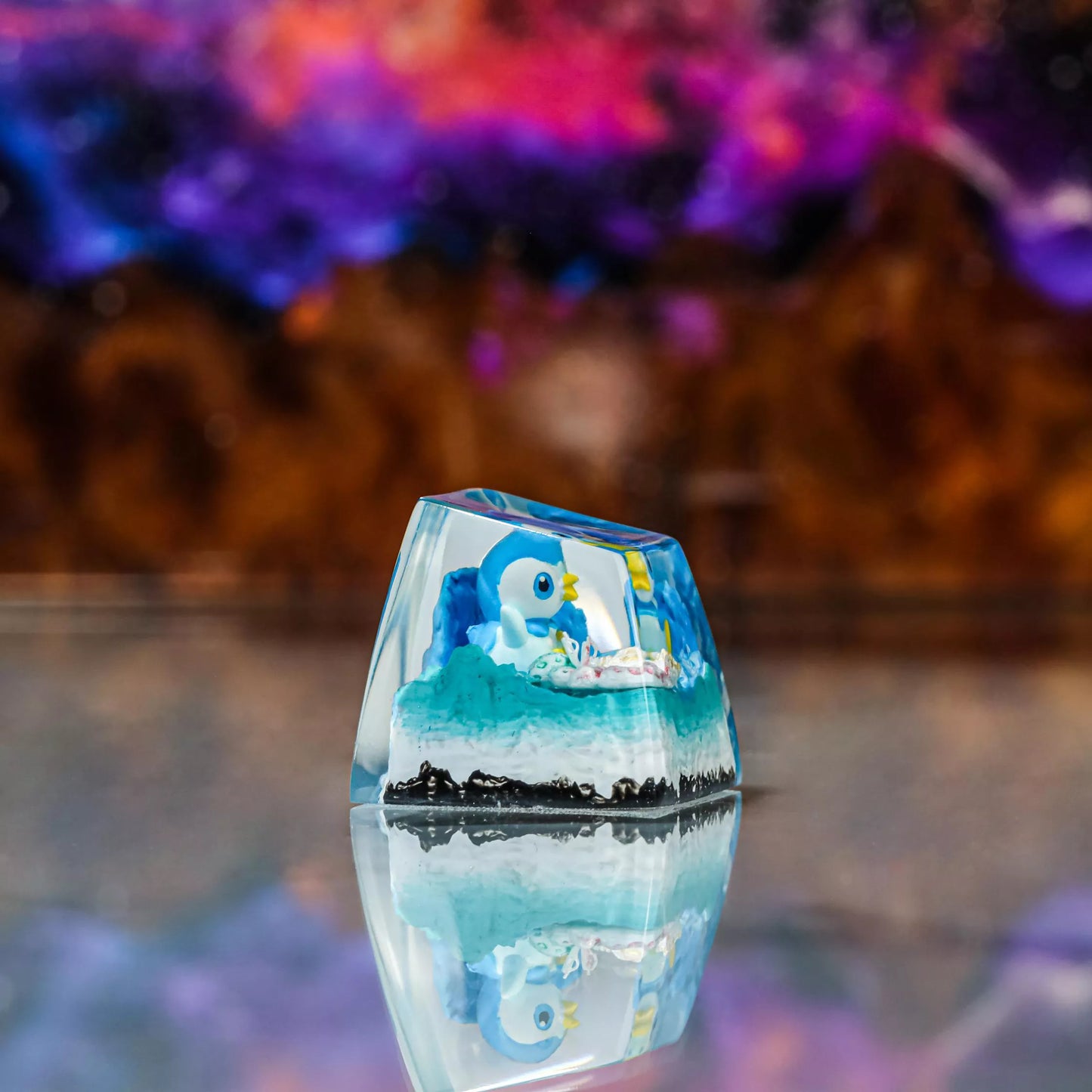 Piplup Artisan Keycaps