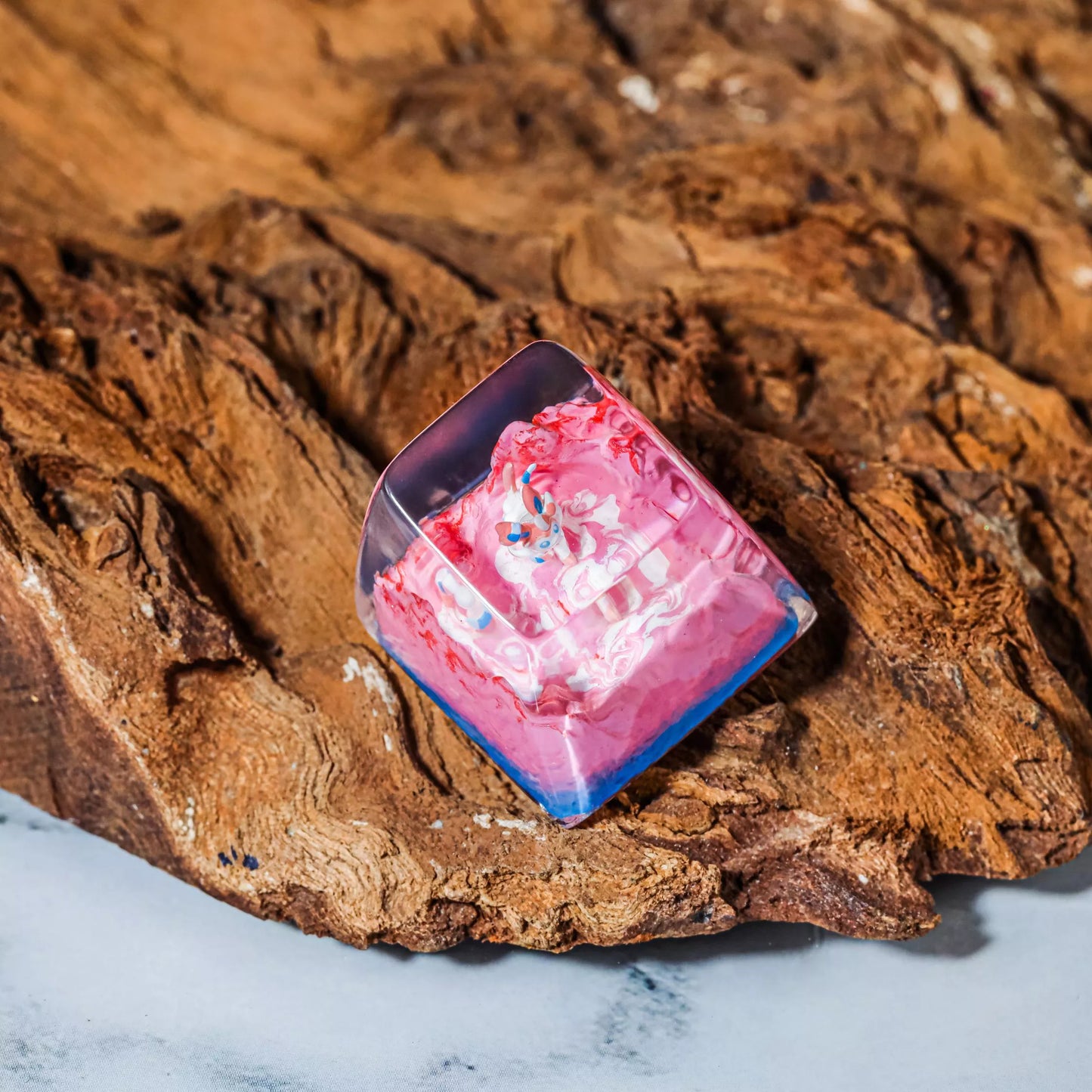 Sylveon Artisan Keycaps