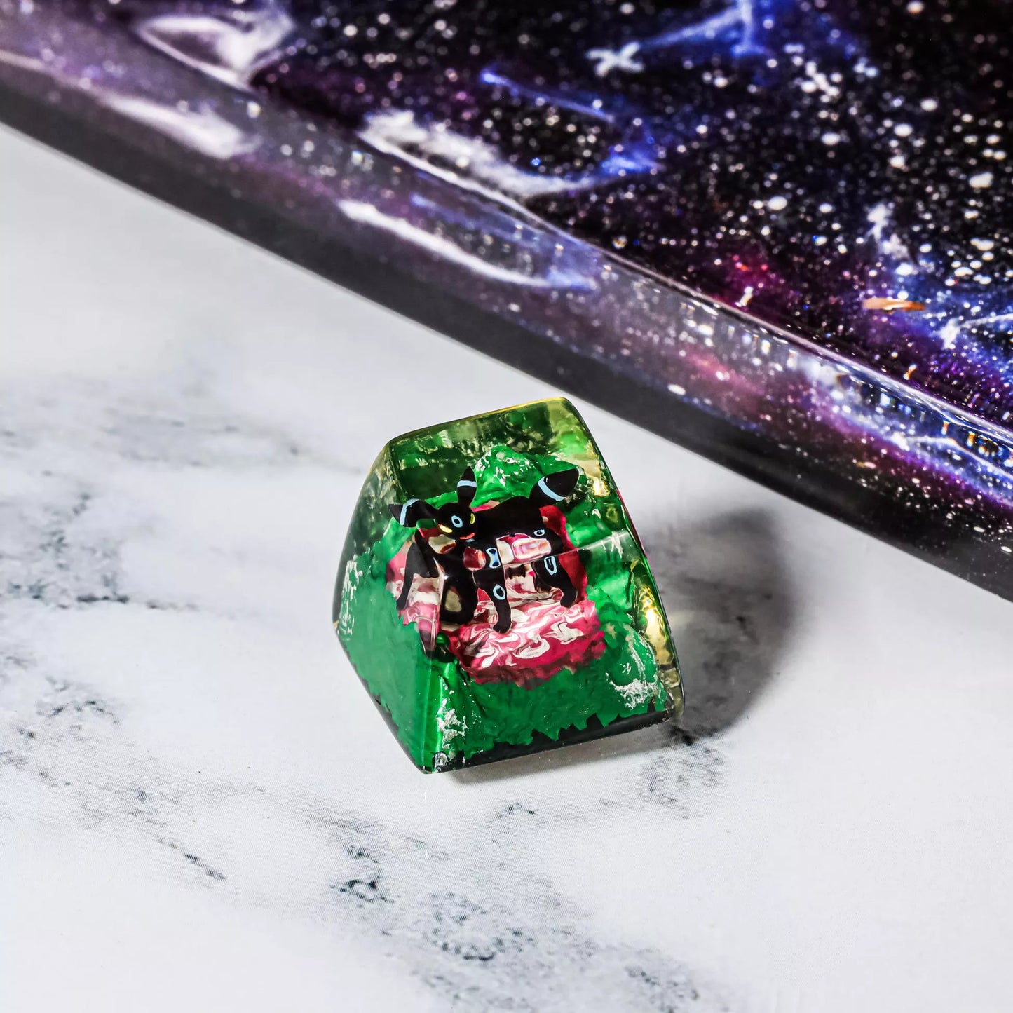 Yellow & Blue Umbreon Artisan Keycaps