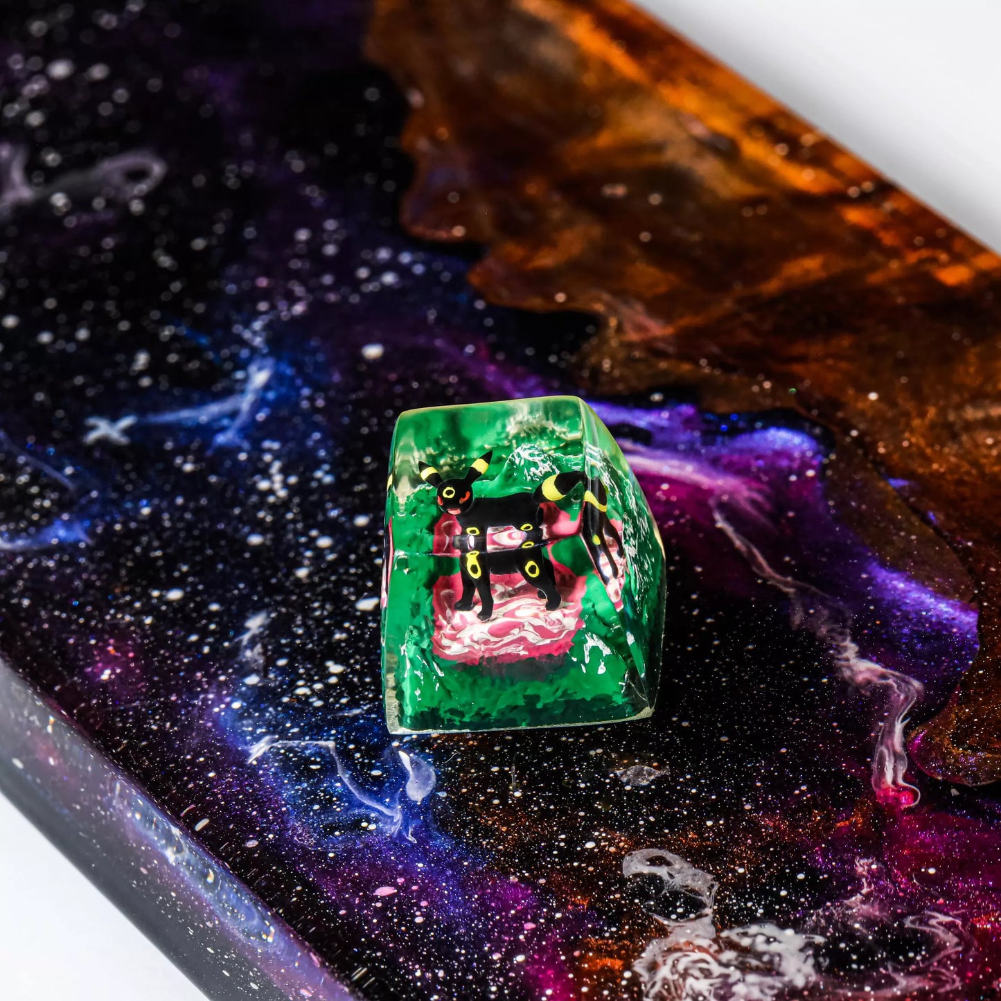 Yellow & Blue Umbreon Artisan Keycaps