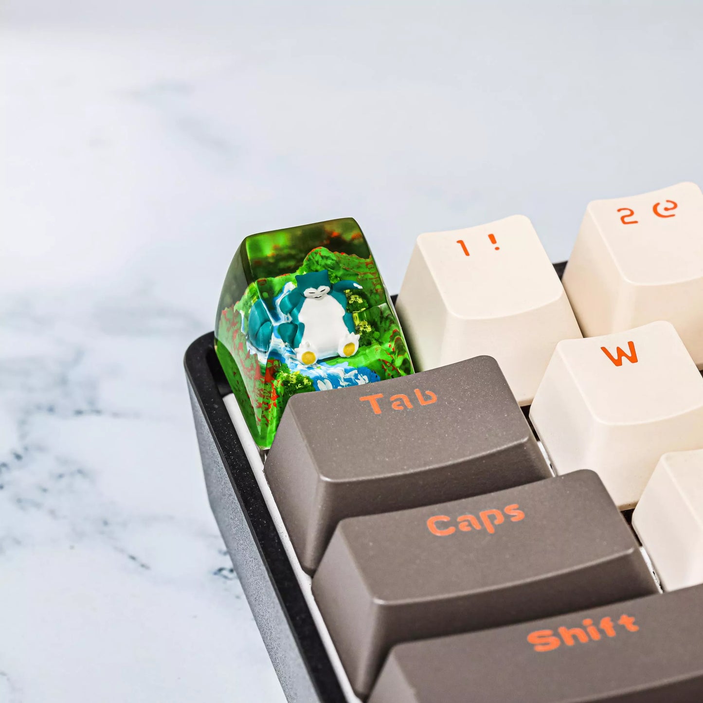 Snorlax Artisan Keycaps
