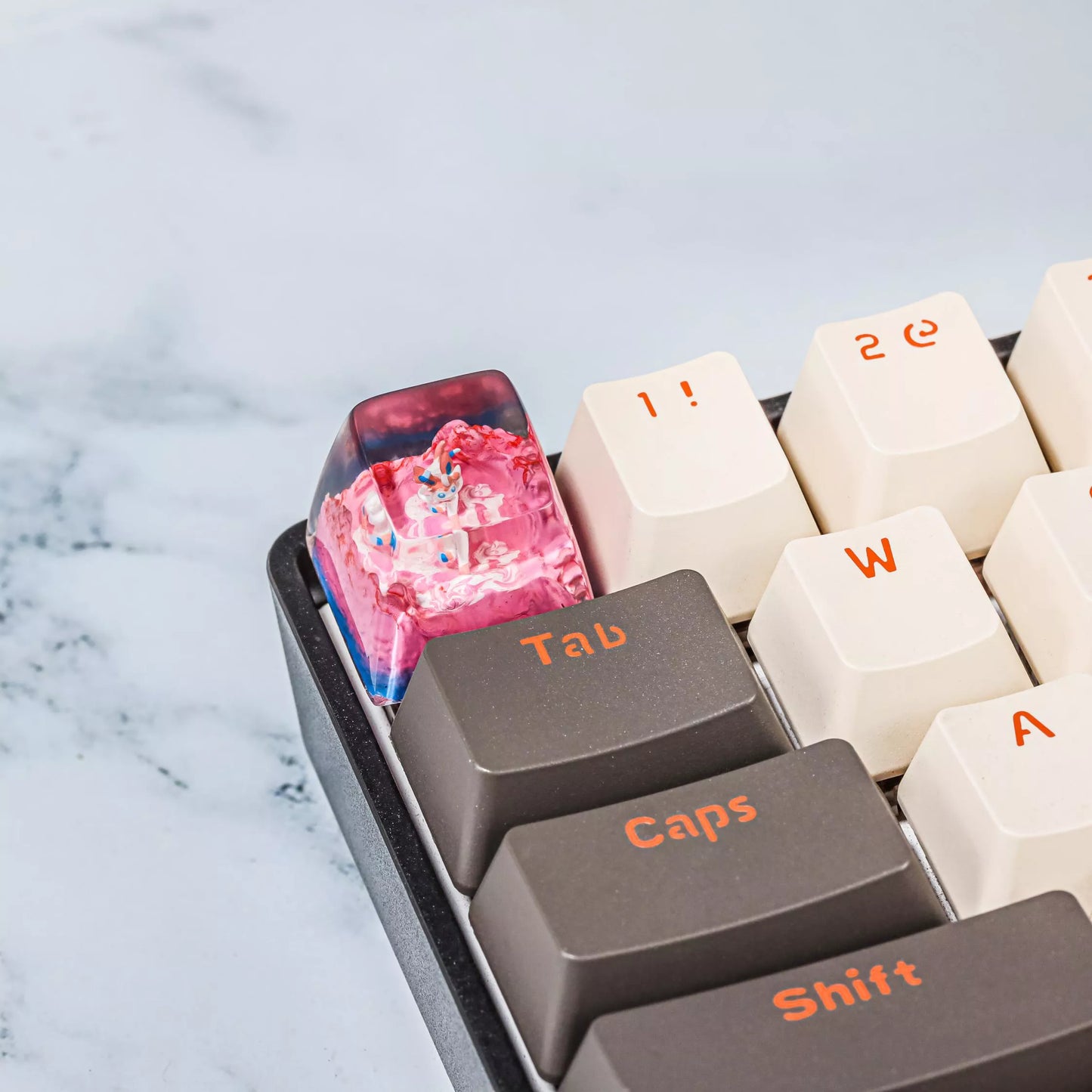 Sylveon Artisan Keycaps