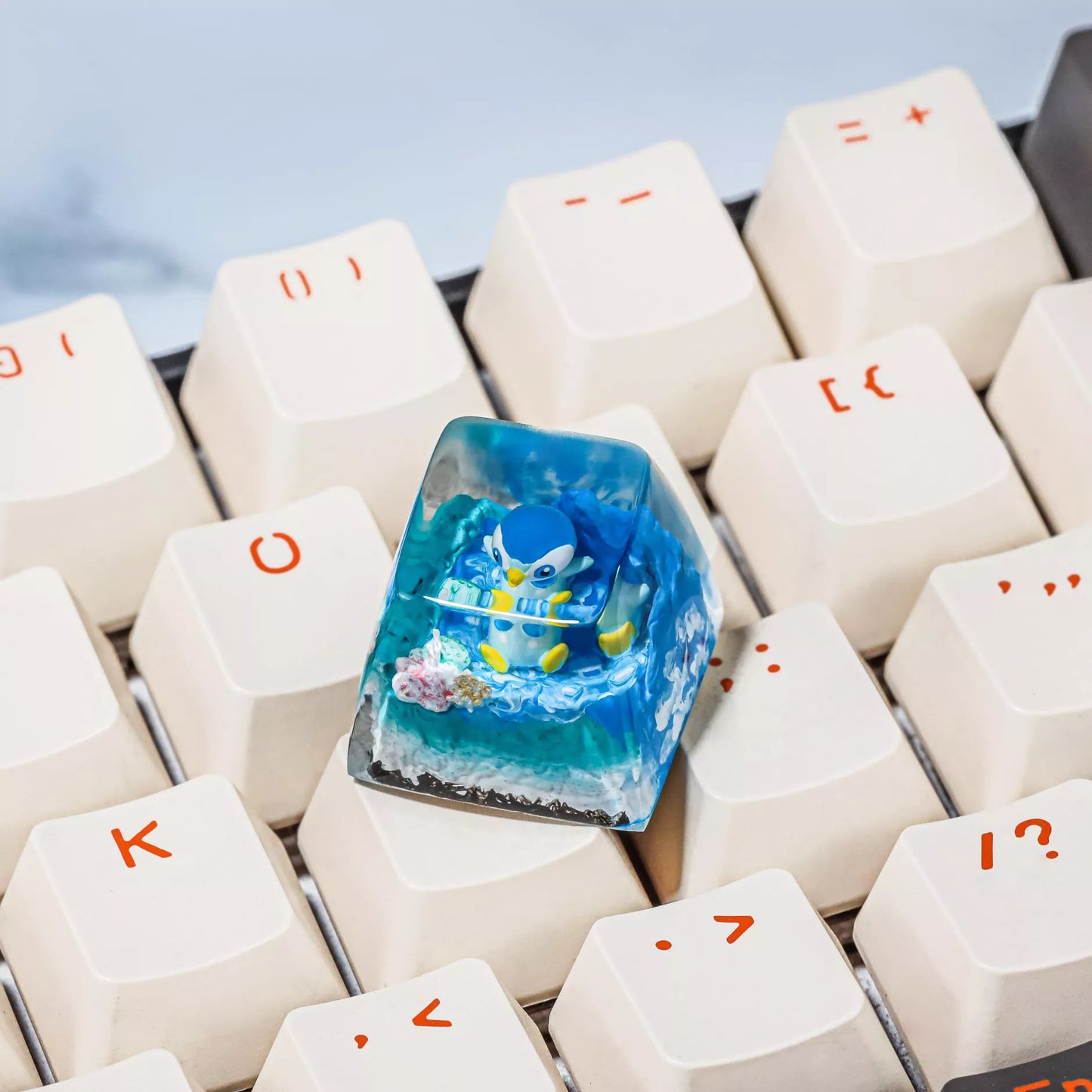 Piplup Artisan Keycaps