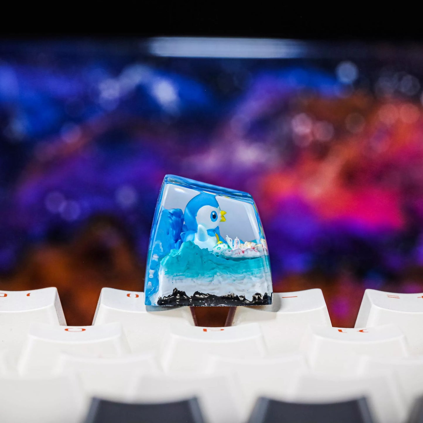 Piplup Artisan Keycaps