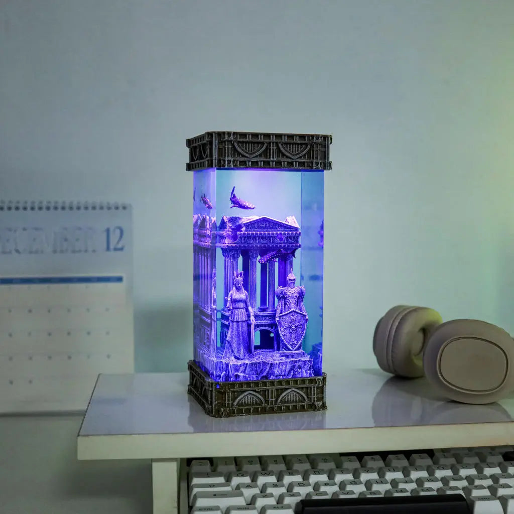 Ancient Greek Temples Night Lamp