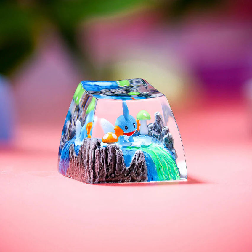 Mudkip & Shiny Mudkip Artisan Keycap