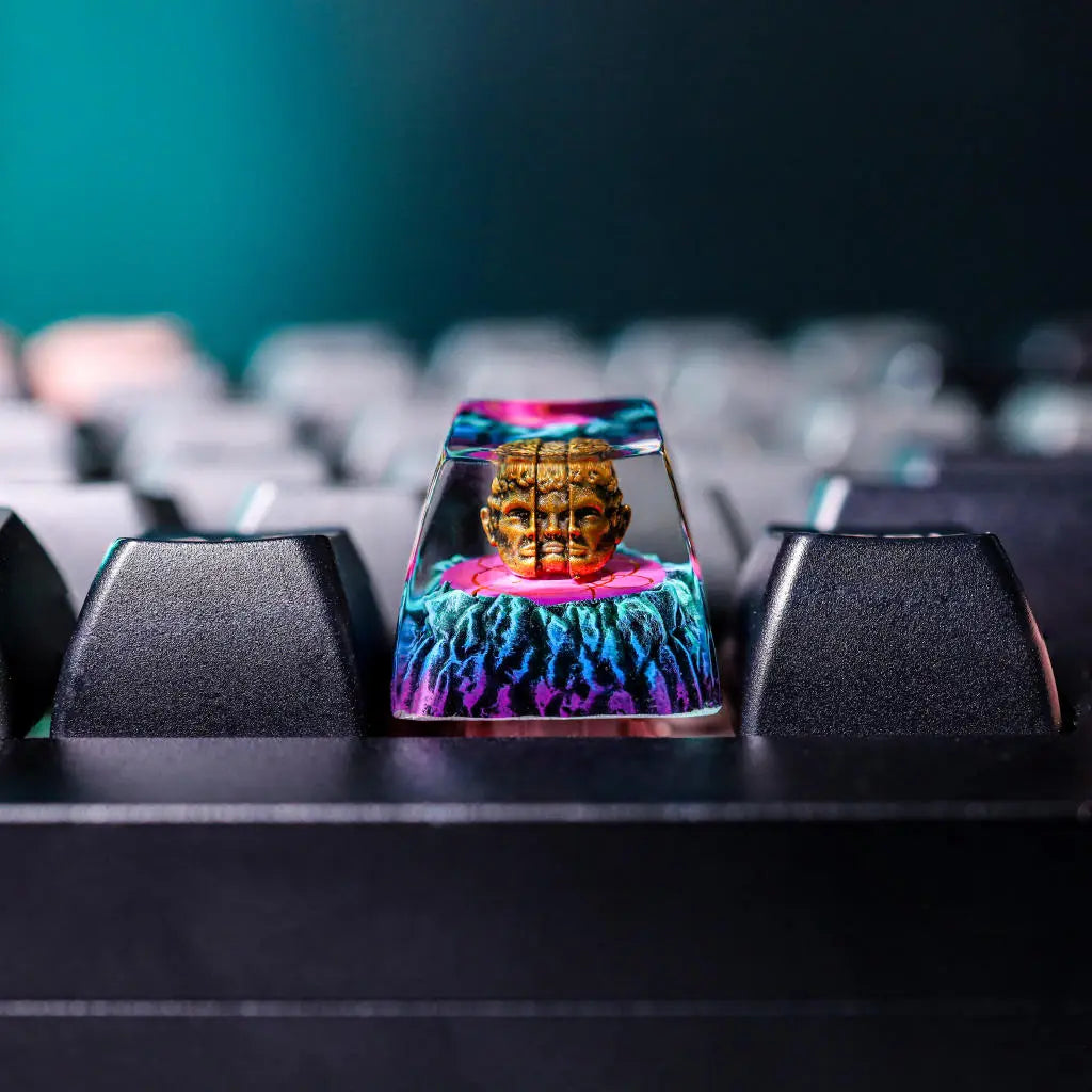 Exile Path Artisan Keycap – Handcrafted 1U Resin Keycap for Mechanical Keyboards