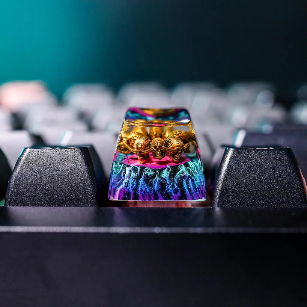 Exile Path Artisan Keycap – Handcrafted 1U Resin Keycap for Mechanical Keyboards