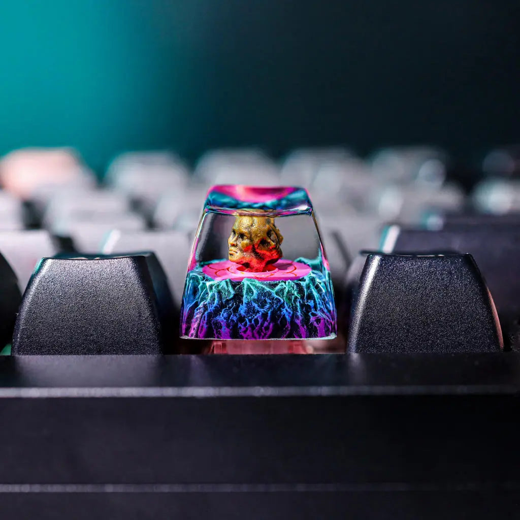Exile Path Artisan Keycap – Handcrafted 1U Resin Keycap for Mechanical Keyboards