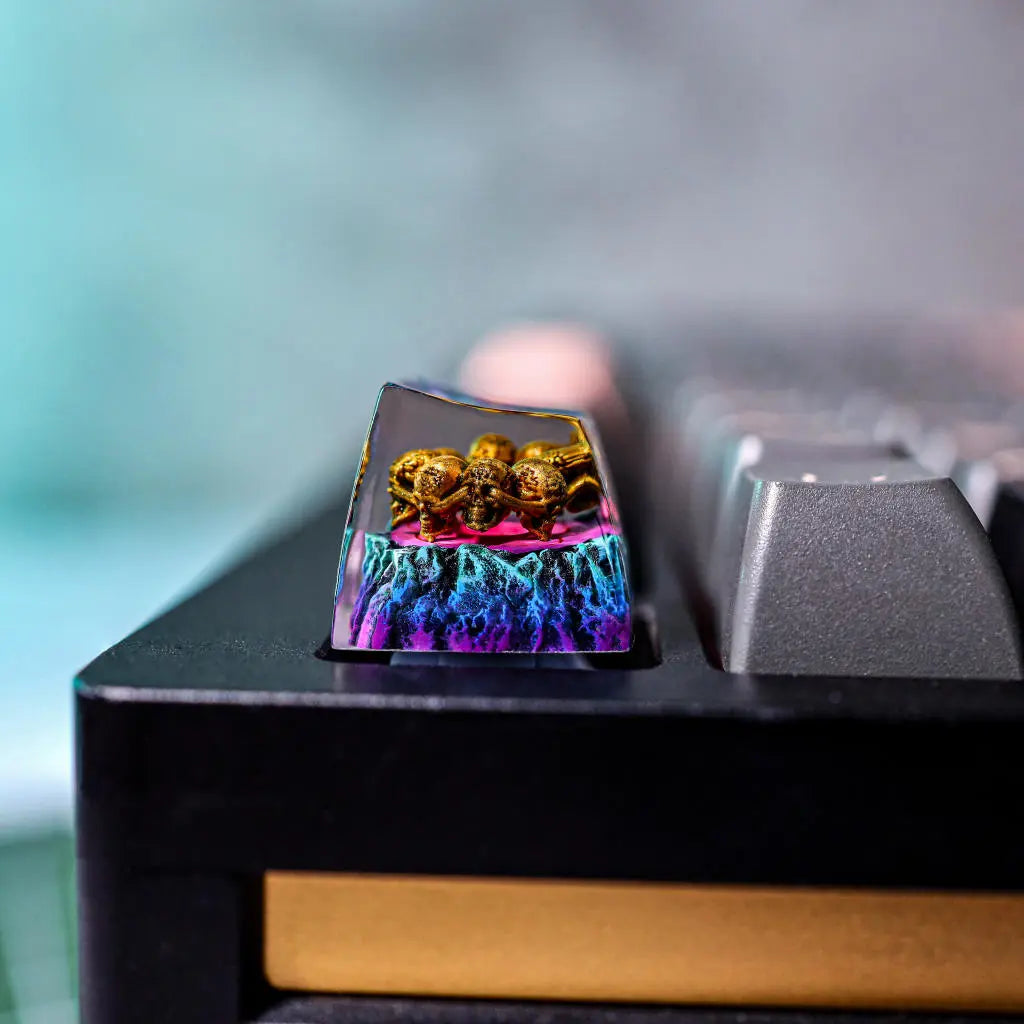 Exile Path Artisan Keycap – Handcrafted 1U Resin Keycap for Mechanical Keyboards