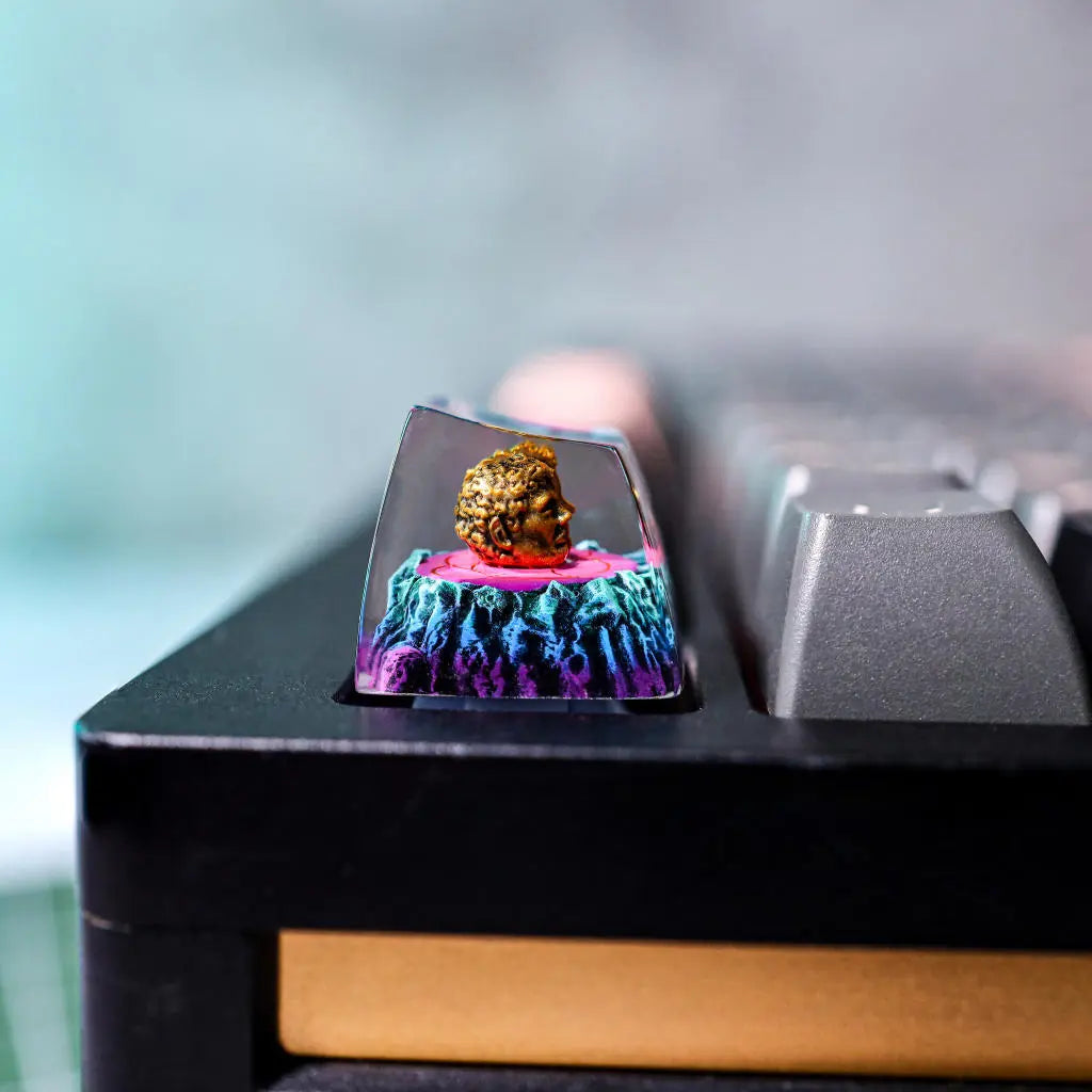 Exile Path Artisan Keycap – Handcrafted 1U Resin Keycap for Mechanical Keyboards
