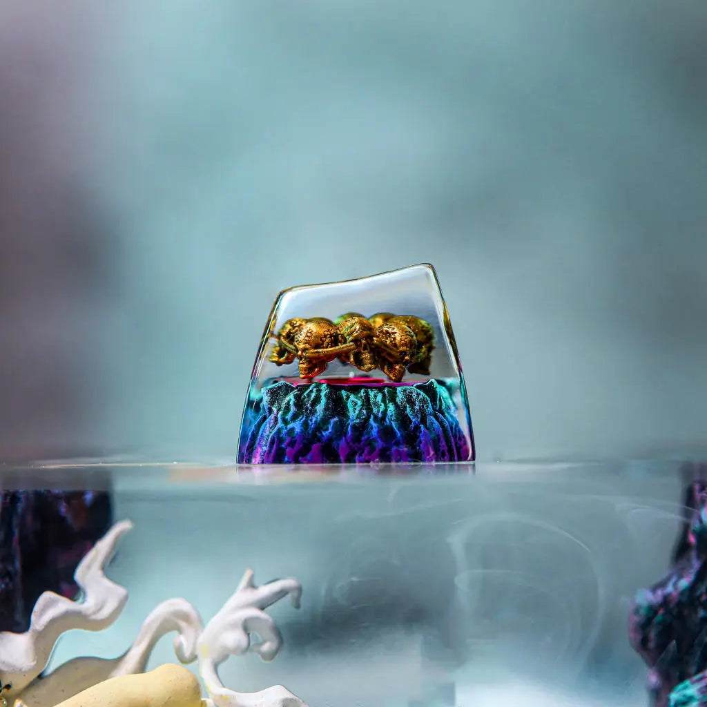 Exile Path Artisan Keycap – Handcrafted 1U Resin Keycap for Mechanical Keyboards