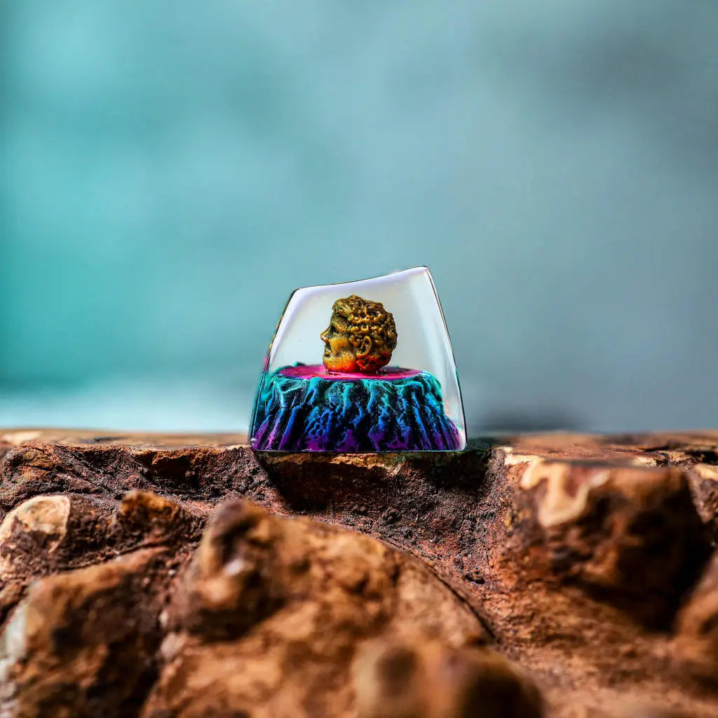 Exile Path Artisan Keycap – Handcrafted 1U Resin Keycap for Mechanical Keyboards