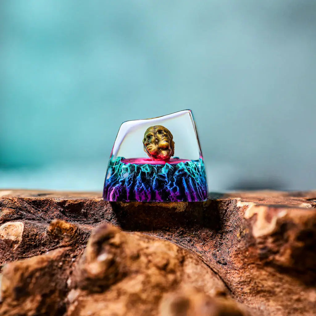 Exile Path Artisan Keycap – Handcrafted 1U Resin Keycap for Mechanical Keyboards