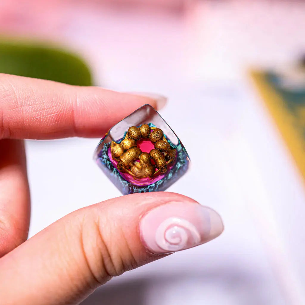Exile Path Artisan Keycap – Handcrafted 1U Resin Keycap for Mechanical Keyboards