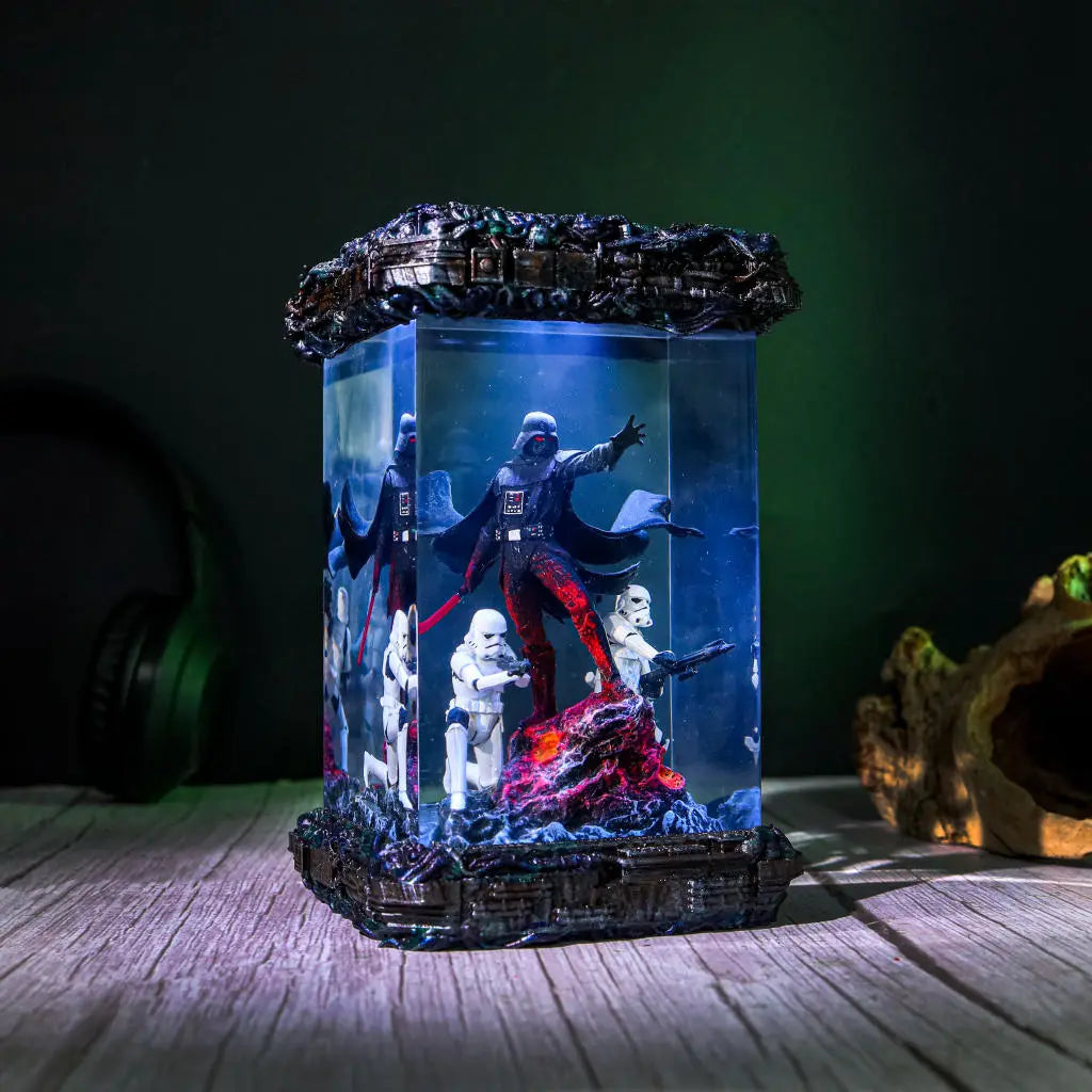 Star Wars Darth Vader and Stormtrooper Diorama Lamp