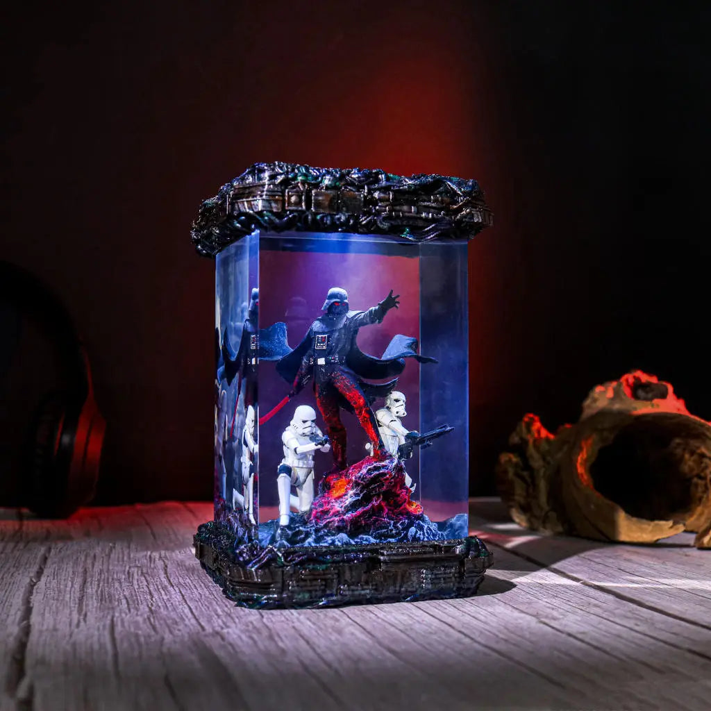 Star Wars Darth Vader and Stormtrooper Diorama Lamp