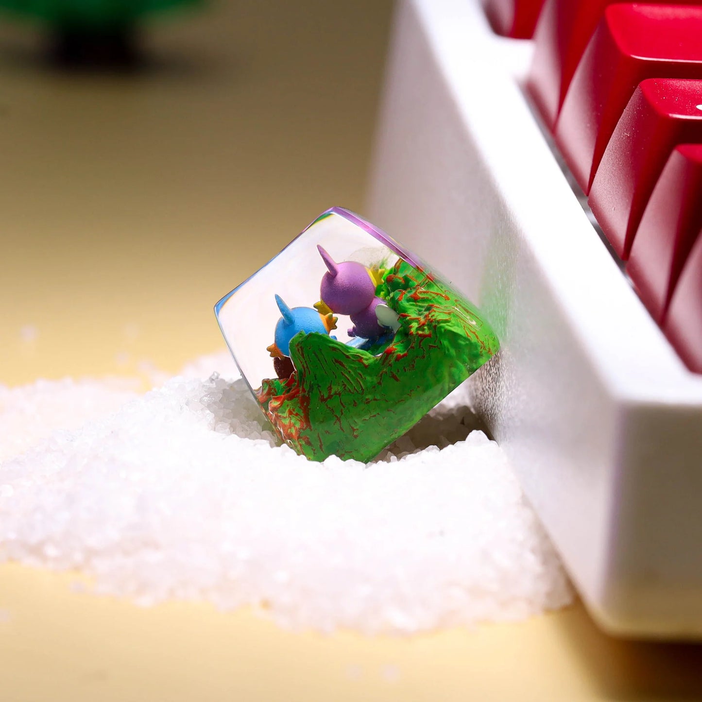 Mudkip & Shiny Mudkip Artisan Keycap