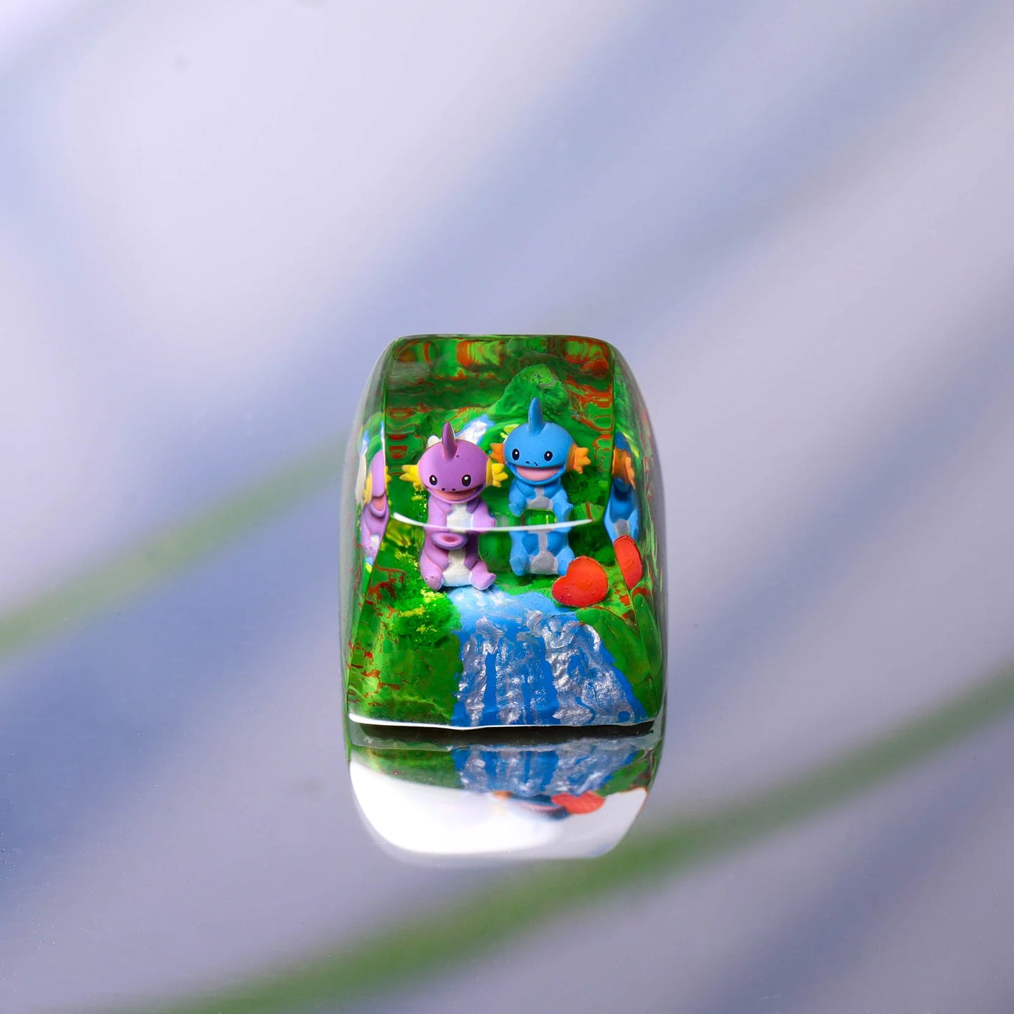 Mudkip & Shiny Mudkip Artisan Keycap