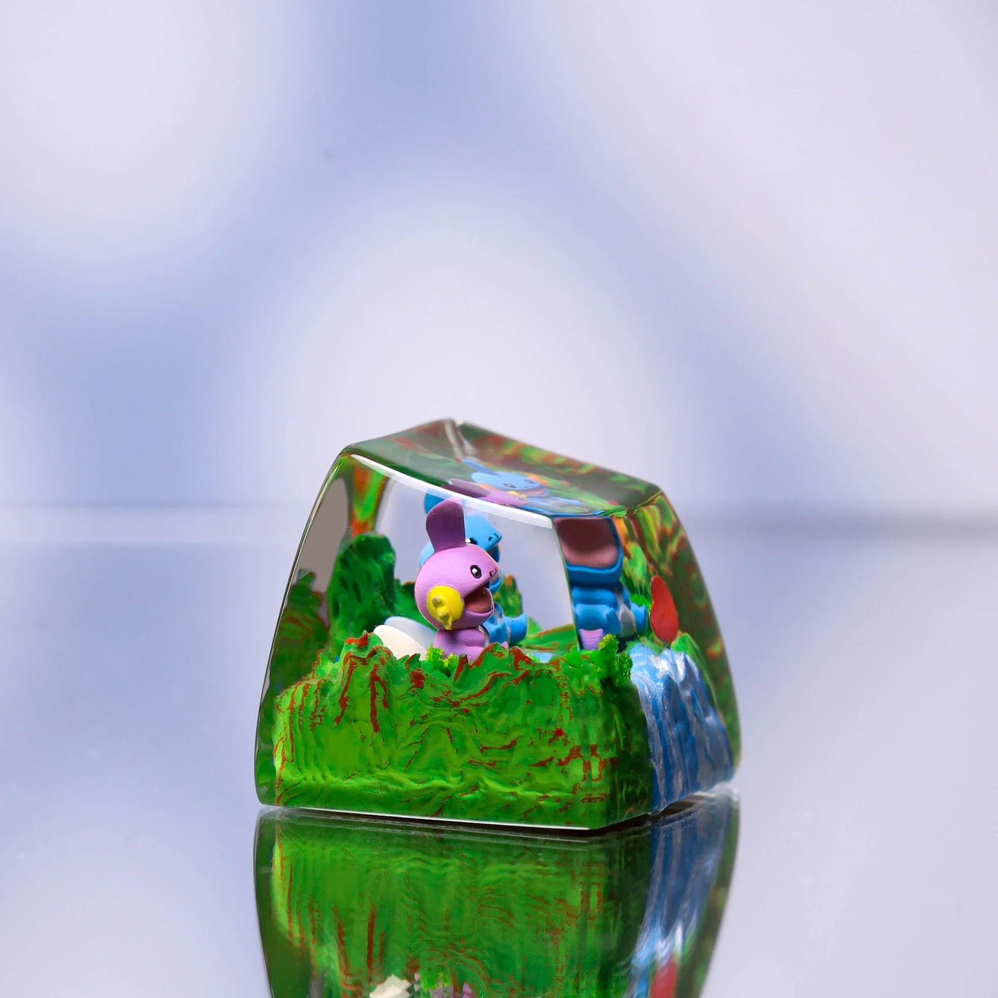 Mudkip & Shiny Mudkip Artisan Keycap