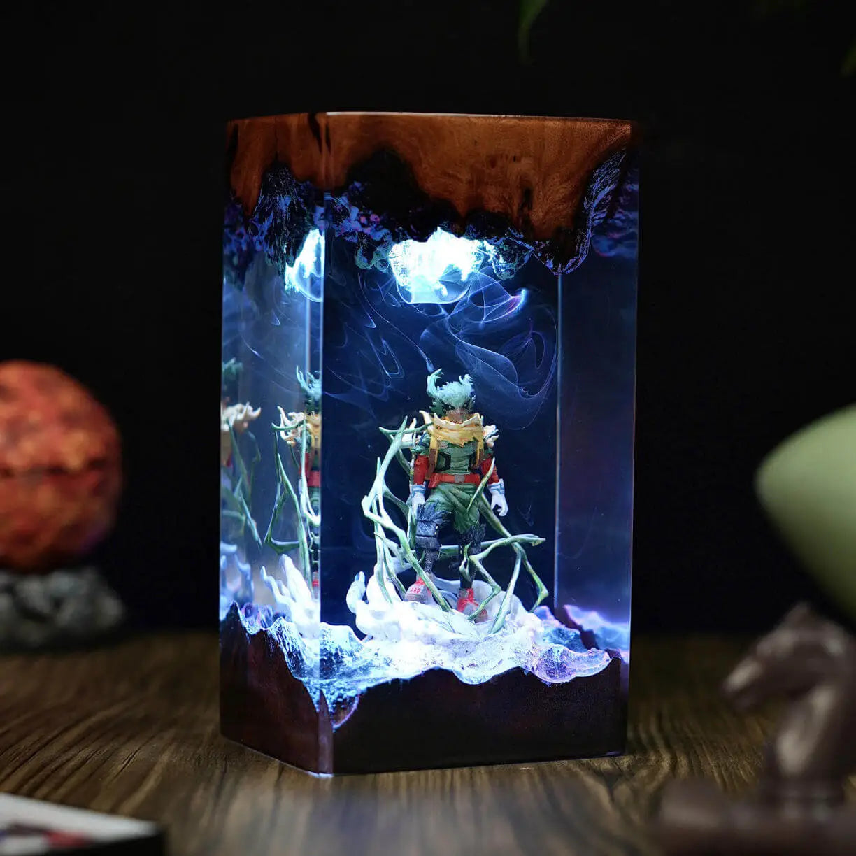 Dark Deku Epoxy Night Lamp – My Hero Academia Hero in Shadows
