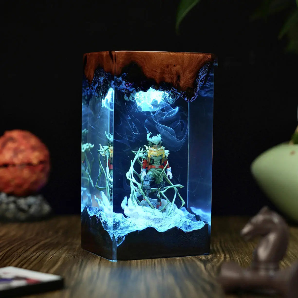 Dark Deku Epoxy Night Lamp – My Hero Academia Hero in Shadows
