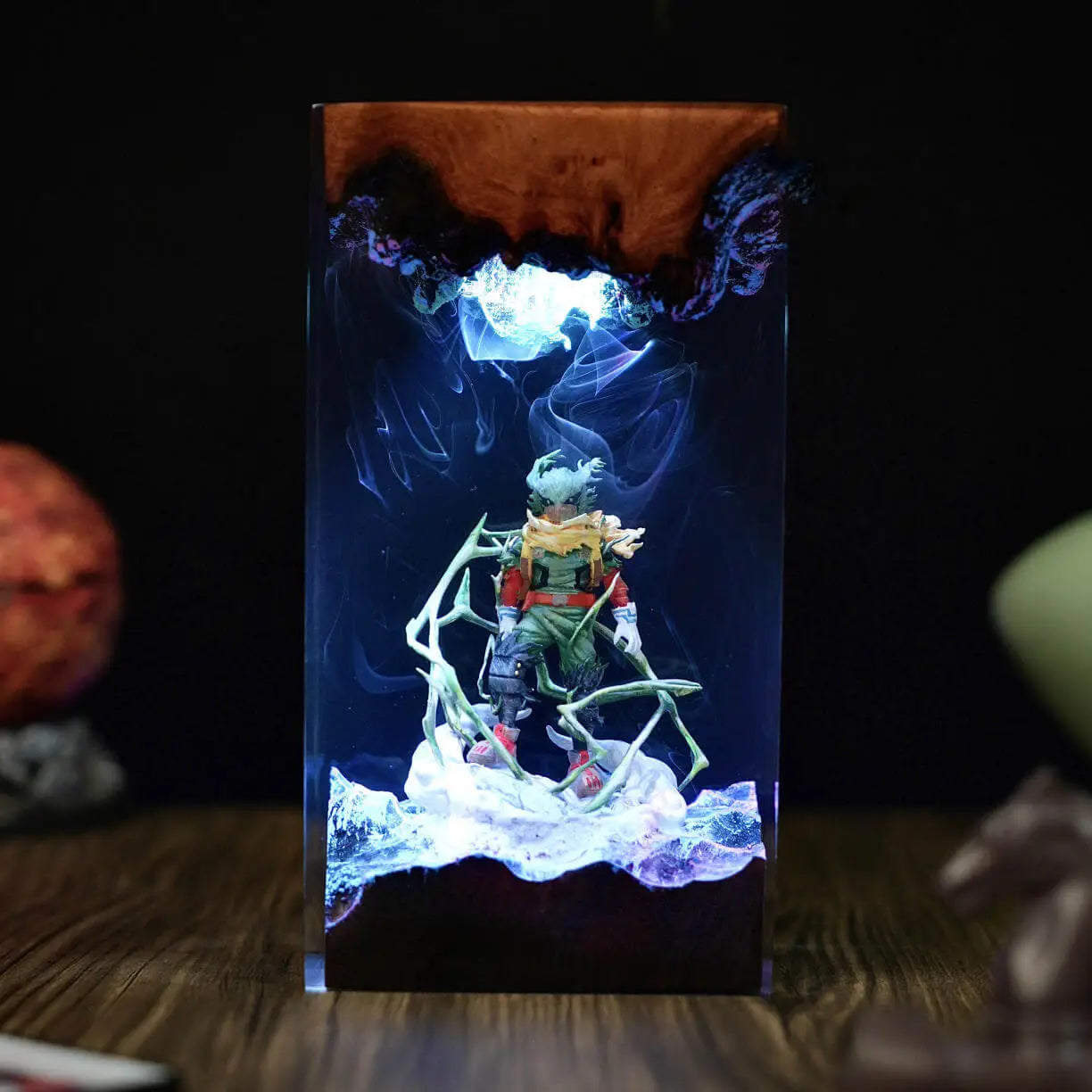 Dark Deku Epoxy Night Lamp – My Hero Academia Hero in Shadows