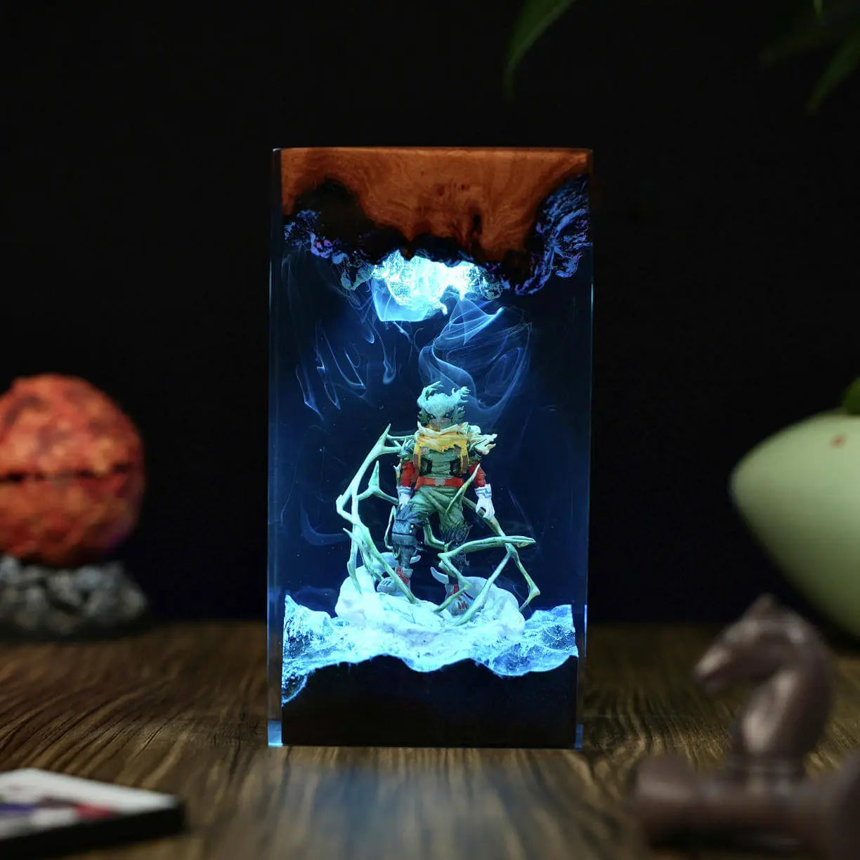 Dark Deku Epoxy Night Lamp – My Hero Academia Hero in Shadows