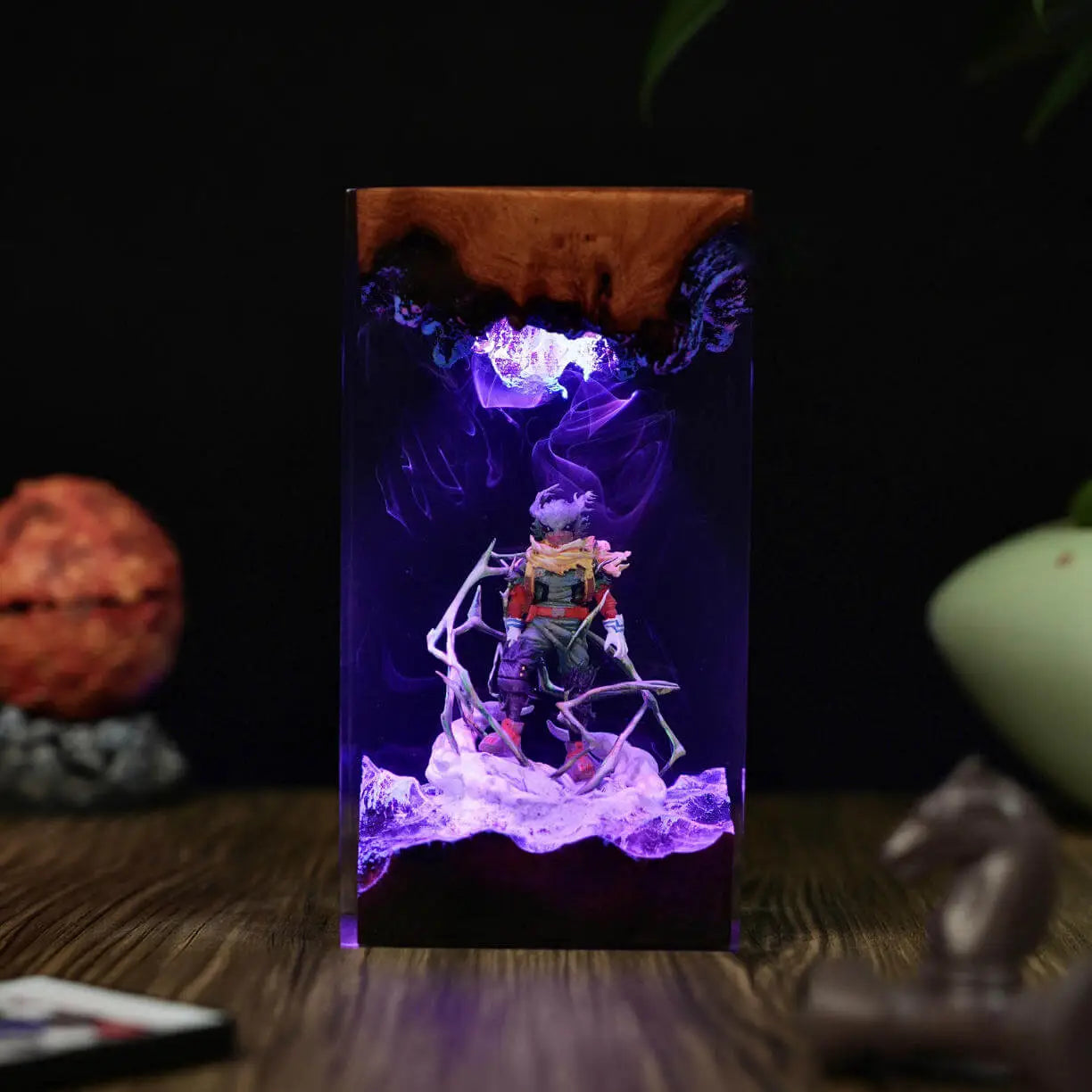 Dark Deku Epoxy Night Lamp – My Hero Academia Hero in Shadows