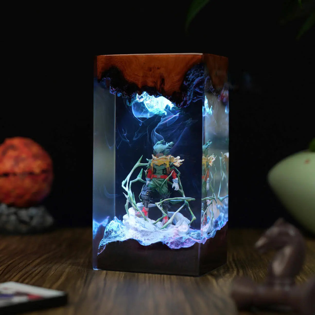 Dark Deku Epoxy Night Lamp – My Hero Academia Hero in Shadows