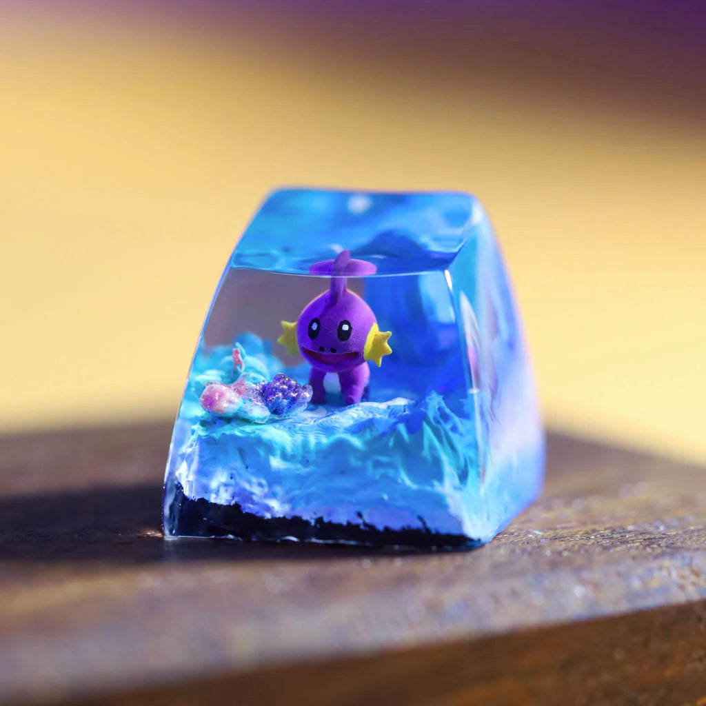 Mudkip & Shiny Mudkip Artisan Keycap