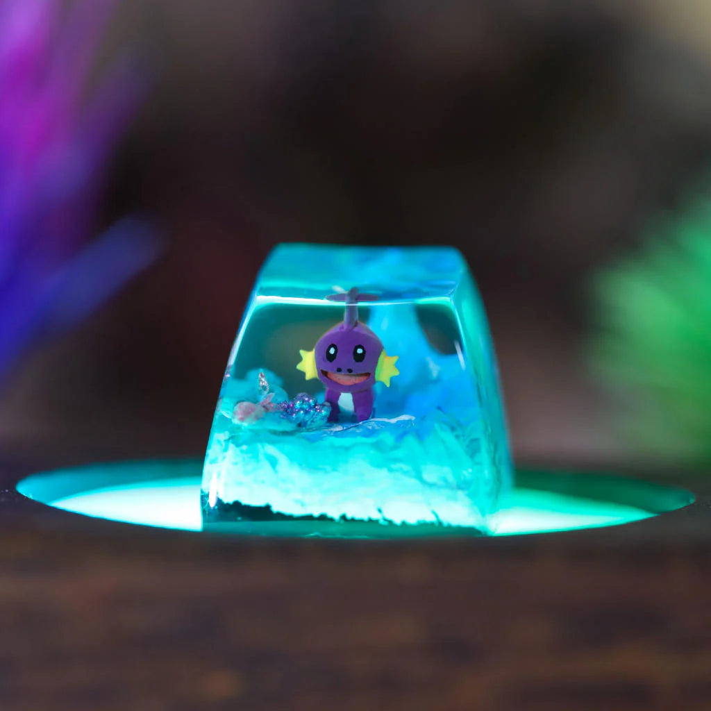 Mudkip & Shiny Mudkip Artisan Keycap