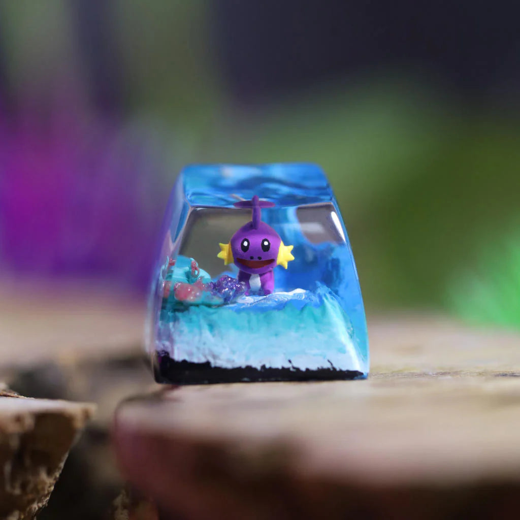 Mudkip & Shiny Mudkip Artisan Keycap