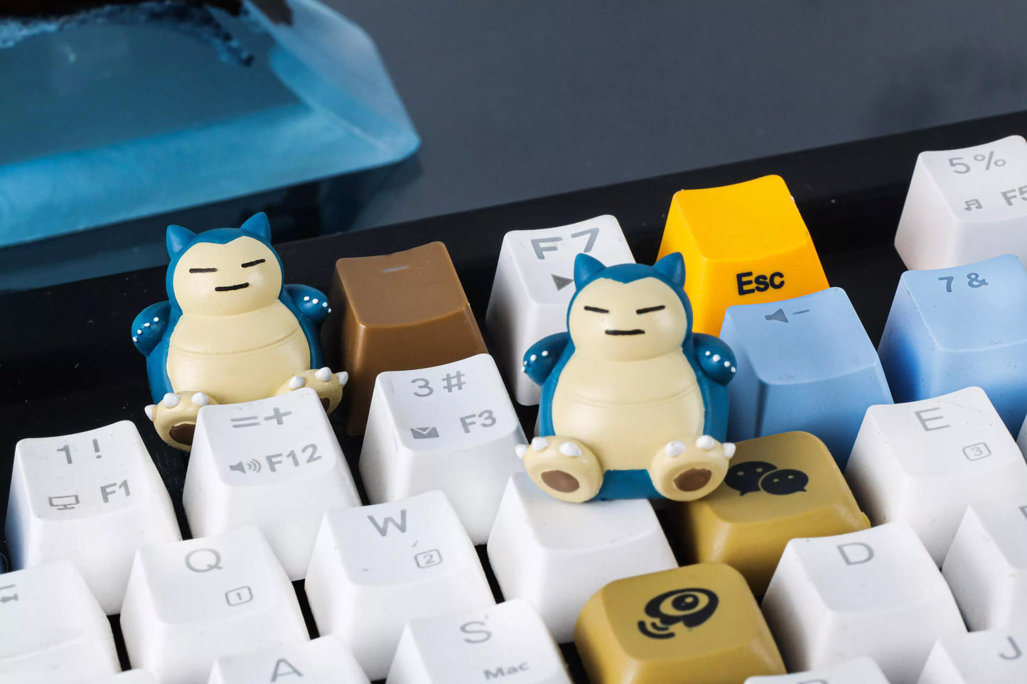 Snorlax & Psyduck 3D Artisan Keycaps