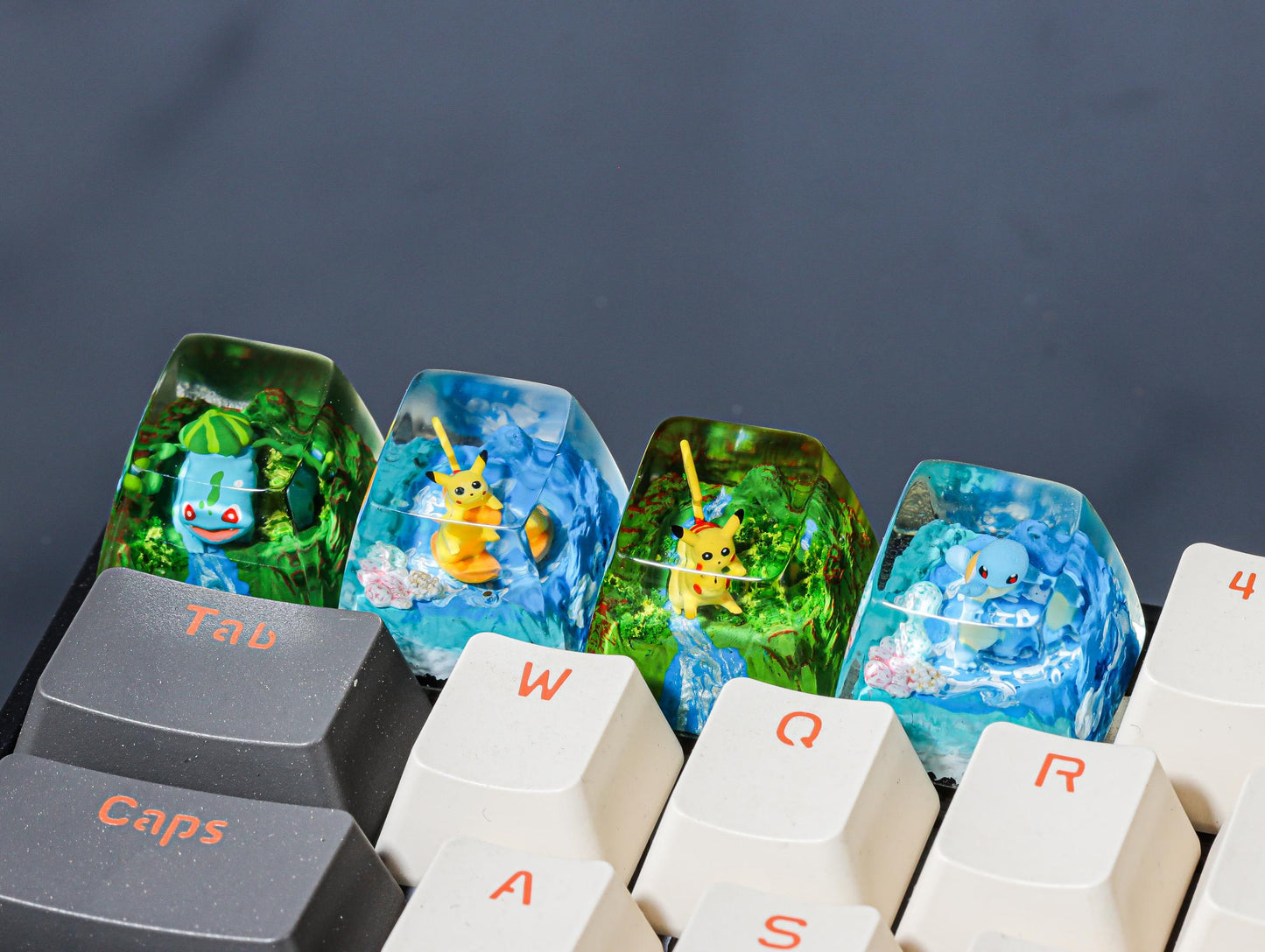 Pokemon Army Artisan Keycaps