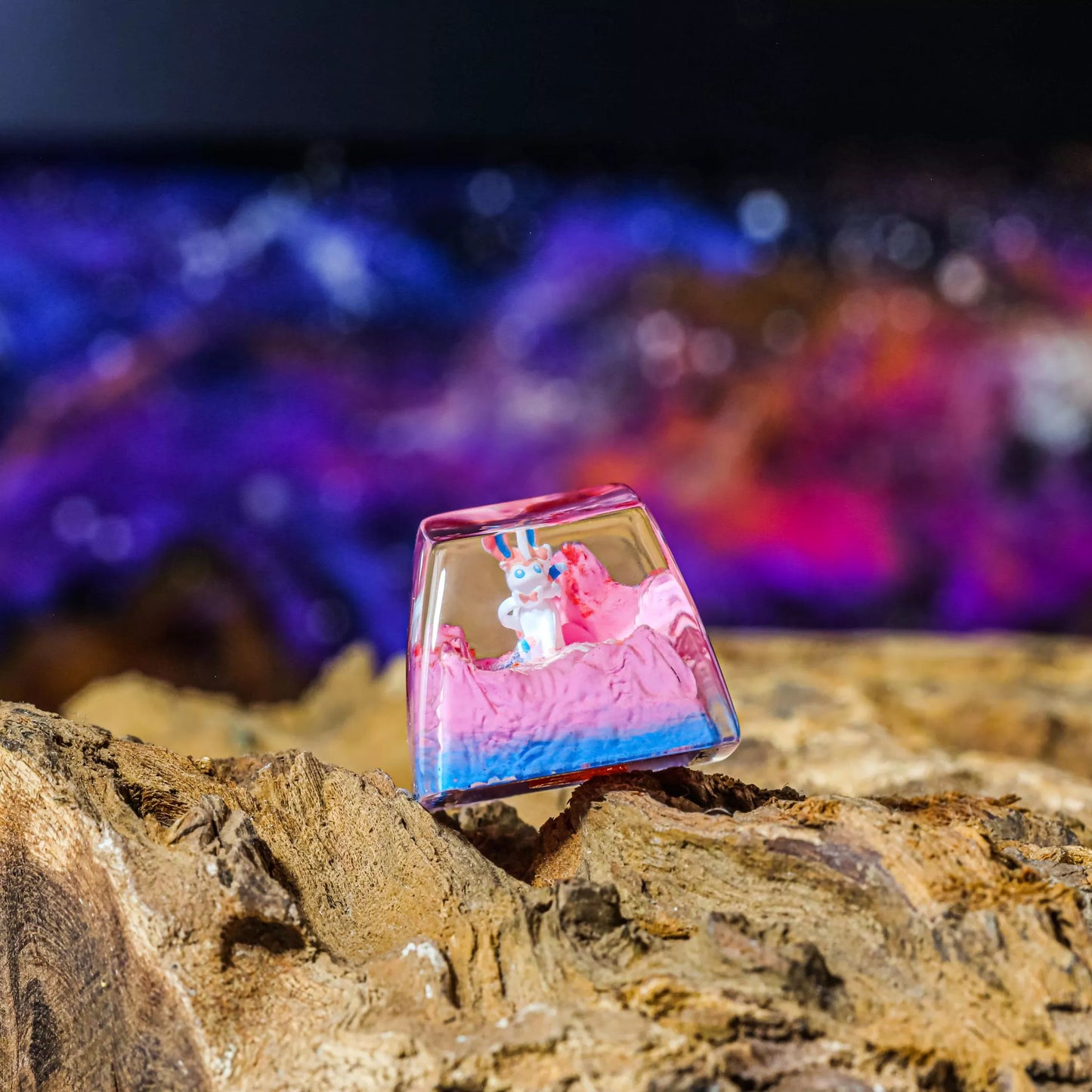 Sylveon Artisan Keycaps
