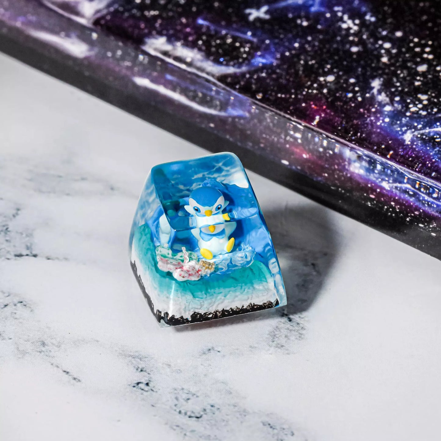Piplup Artisan Keycaps