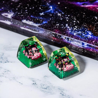 Yellow & Blue Umbreon Artisan Keycaps