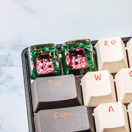 Yellow & Blue Umbreon Artisan Keycaps