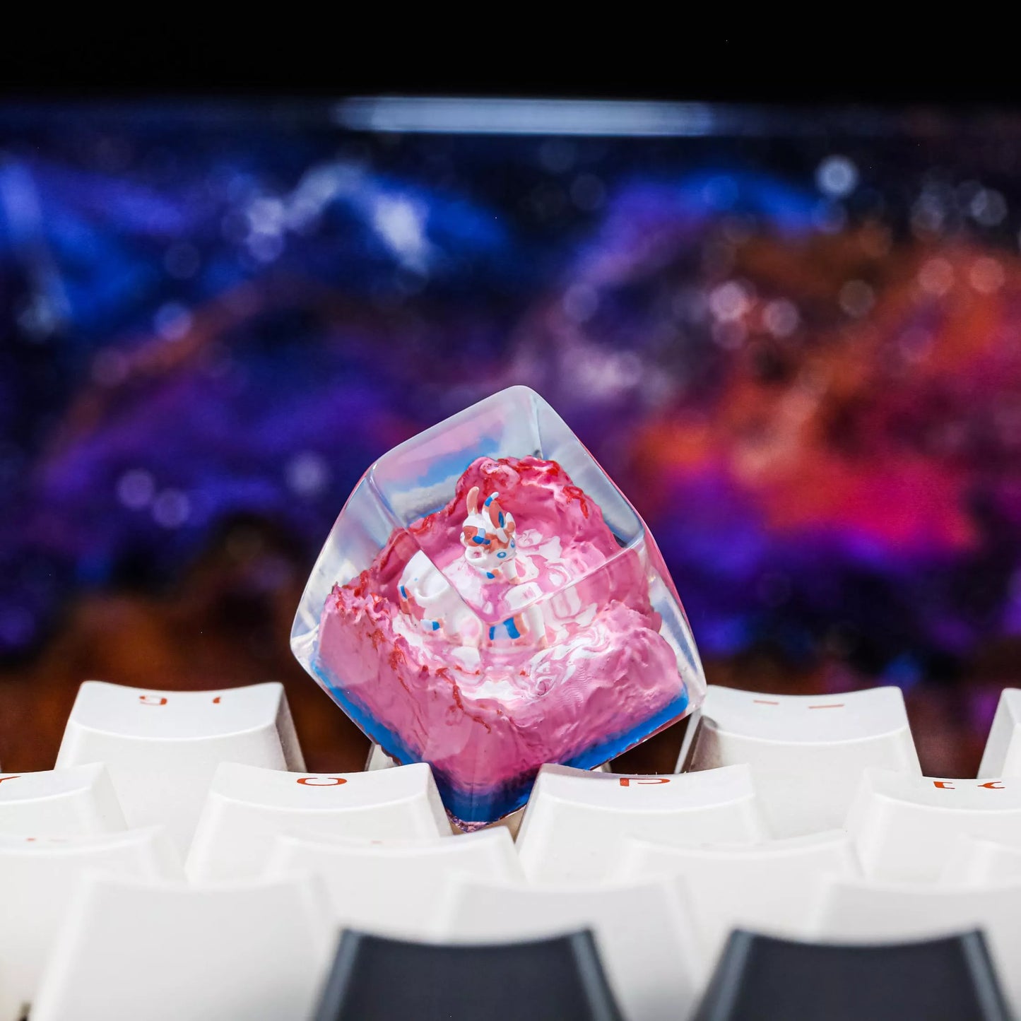 Sylveon Artisan Keycaps