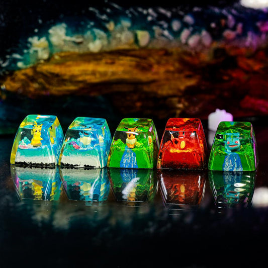 Pokemon Army Artisan Keycaps