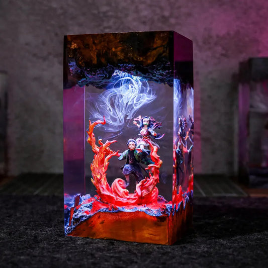 Demon Slayer Tanjiro & Nezuko Lamp Ver 2