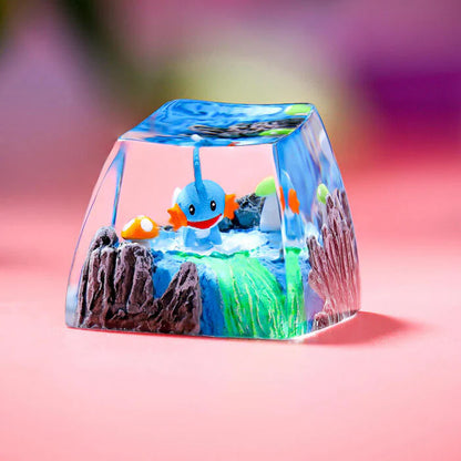 Mudkip & Shiny Mudkip Artisan Keycap