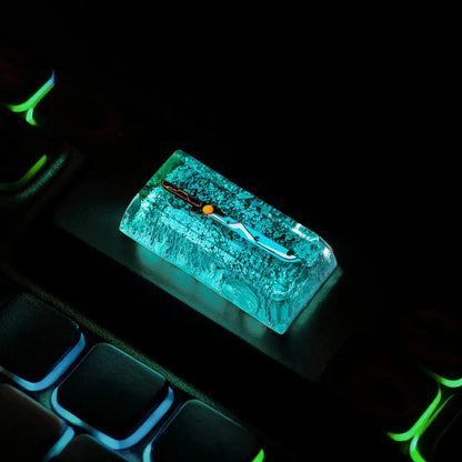 Zelda Guardian Sword Backspace Keycap – The Spirit of the Hero at Your Fingertips